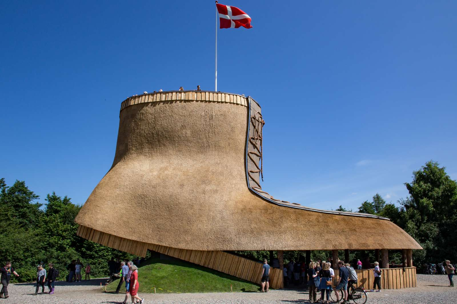 Støvlen udkigstårn på Kær Vestermark ved Center for Verdensmål