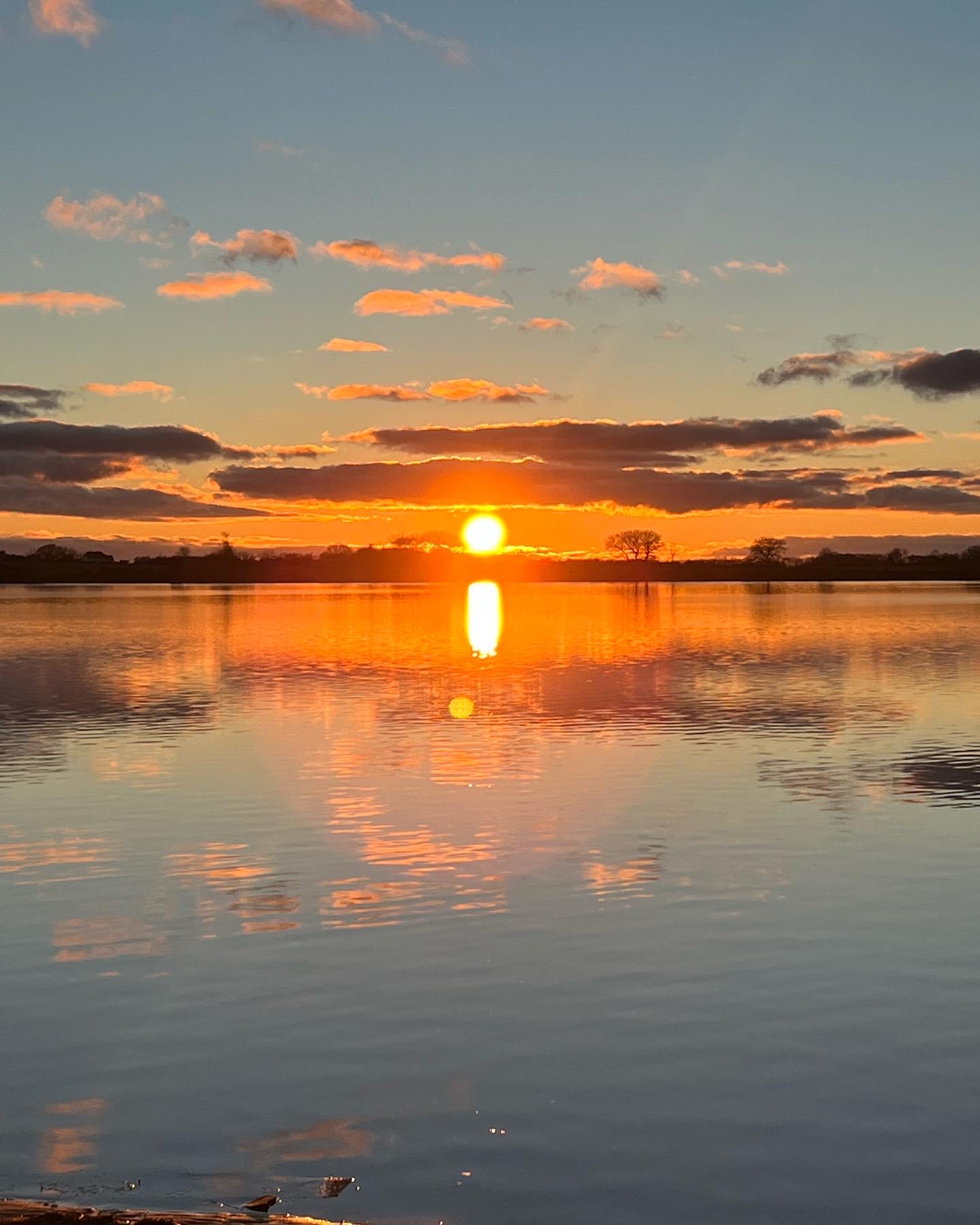 AlsLeben solnedgang over Lillehav med Kegnæs i baggrunden